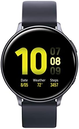 SAMSUNG Galaxy Watch Active 2 Smart Watch 44mm US Version GPS Bluetooth Advanced Health Monitoring Fitness Tracking Long-Lasting Battery, Aqua Black