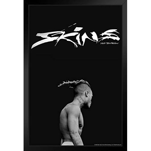 Poster Foundry tentacion Skins Album Cover Art Merch 17  Bad Vibes Forever Trap Music Aesthetic Art Print Stand or Hang Wood Frame Display 9x13