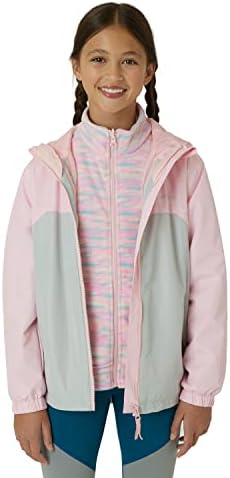 Eddie Bauer Girls Rain Jacket - Lone Peak Waterproof 3 in 1 Insulated Windbreaker Coat with Removable Fleece Lining 5-20