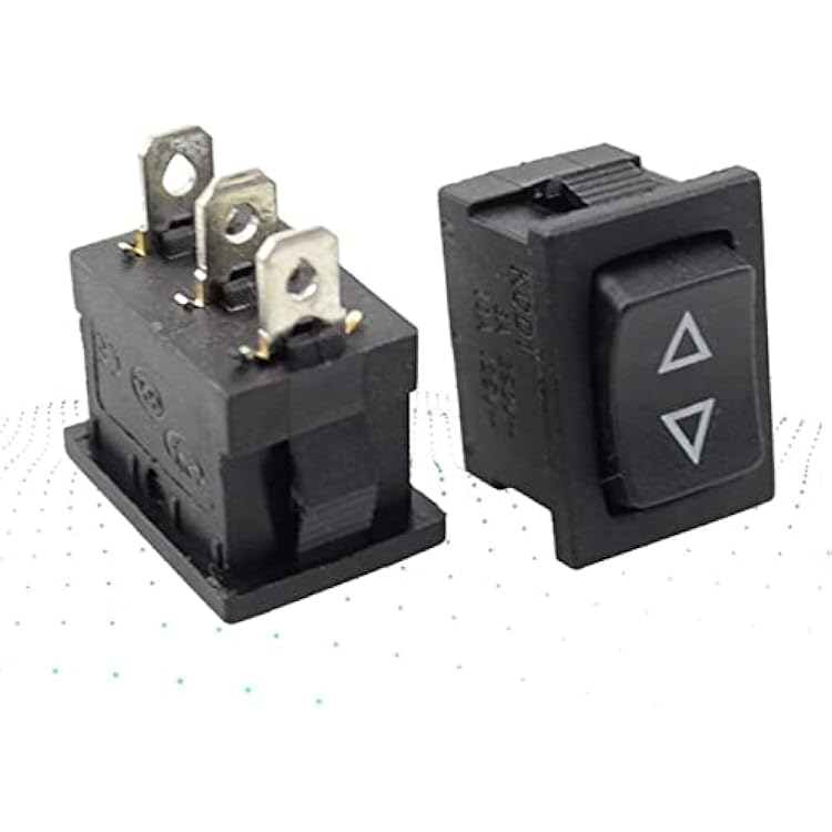 Power Switch Button 5pcs3pcs Mini Rocker Switch,momentary 3pins Rocker Switch -Off- Spring Return5pcs Rocker Switch