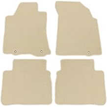 IKON MOTORSPORTS, Floor Mats Compatible with 2013-2018 Nissan Altima Sedan 4-Door, Factory Fitment Beige Nylon Front & Rear Car Floor Mats Liner Carpets Replacement 4PCS, 2014 2015 2016 2017