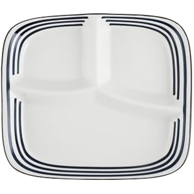 10-Inch Ceramic Portion Control Plate Healthy Meal Balance Adult Diet Divided Plate Diabetes and Bariatric Diets