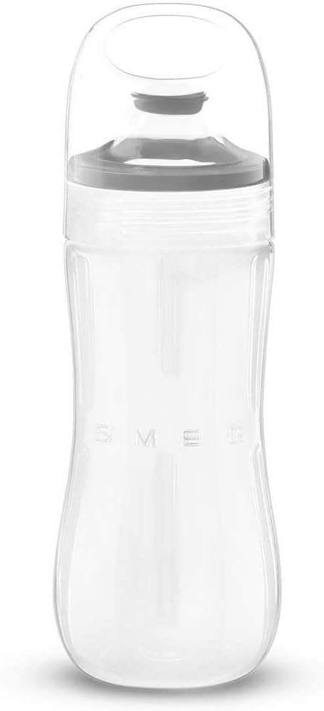 SMEG BGF03 Bottle to Go with Blades - Compatible with SMEG BLF03 Countertop Blender, 20 oz Capacity, Portable Smoothie & Juice Accessory for Busy Lifestyles, BPA-Free, Stainless Steel Blade Included