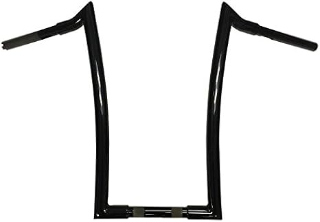 Dominator Industries MHA18GLOSSBLACK 1.25" Meathook Ape, 18", Gloss Black Compatible With Harley-Davidson Dyna, Softail Street Bob Low Rider s and Sportster. 1998-2013 Road Glide.