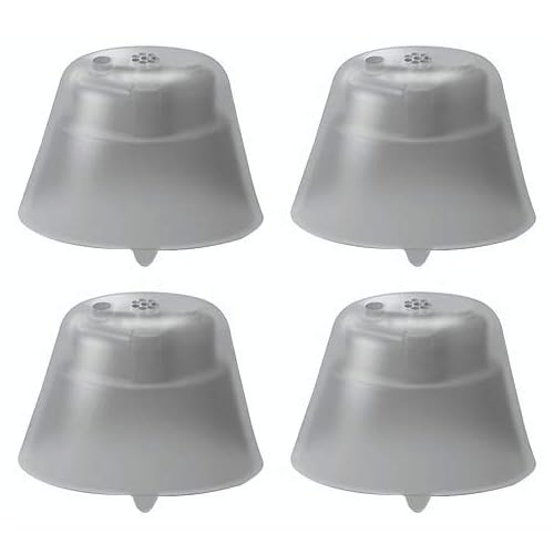 FCS Pack of 4 Click Sleeve for Siemens Signia, A&M, audibene, Audio Service, HearUSA, REXTON, TruHearing RIC and Instant Fit Click CICITC Hearing Instrument. Closed, Large