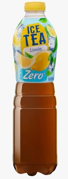 ICE TEA Zero Lemon Flavoured Iced Tea, Sugar Free, 1.5L Bottle, pack of 5