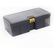 Portable Tool Box Household Transparent Toolbox Multi-split Double-layer Toolbox Storage Box Multi-functional Finishing Bait Screw Nut Tape Measure Small Parts Box (Color : A)