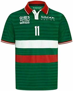 Red Bull Racing - Official Formula 1 Merchandise - Sergio Perez Polo - Men - Green - XXL