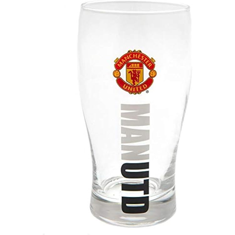 Manchester United Official Pint Glass - Multi-Colour