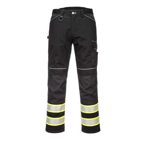 Portwest F142 Iona Plus Work Safety Pants Black, 36