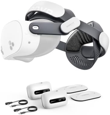 BOBOVR M3 Pro + Strap Dual Battery and Dual Charging Dock Combo ,Compatible with Quest 3/3S