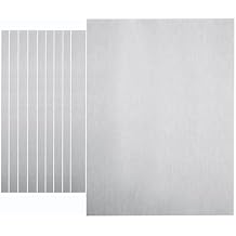 10 Packs (12 x 16) in Double Sided Iron On Adhesive Film,Heavy Weight Double-Sided Press-on Patch Heat Melt Fabric Glue Sheet Permanent Fusible Adhesive Sheets,for Crafts, Bags, Home Decoration.