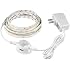 Wireless PIR Motion Sensor LED Strip Light Auto on/Off Stair Wardrobe Closet Kitchen LED Light lamp 220V 110V for Cabinet, Kitchen, Counter, Shelf, TV (1M, Warm White)