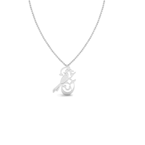 Bird on Branch Necklace for Women 14k Gold Plated 925 Streling Silver - Symbol of Freedom & Harmony Jewelry Gift