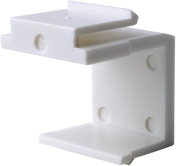 Blank Keystone Snap-in, Pack of 10, White