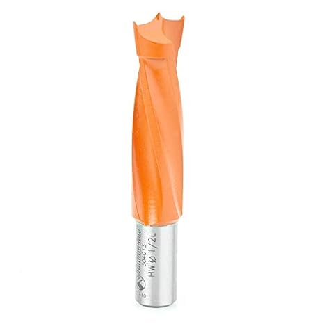 Amana Tool - 304013 Carbide Tipped Brad Pt. Boring Bit L/H 1/2 Dia x 70mm Long x 10mm Sh