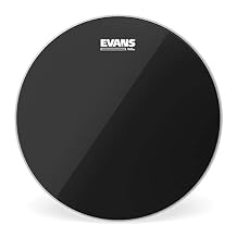 Evans Drum Heads - Black Chrome Tom Drumhead, 15 Inch