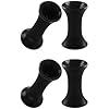 2 Pairs Silicone Ultra Thin Double Flared Saddle Piercing Jewelry Stretcher Ear Earring Lobe Flesh Tunnel Plugs...