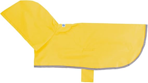 RC Pet Products Packable Dog Rain Poncho, Sunshine, Medium