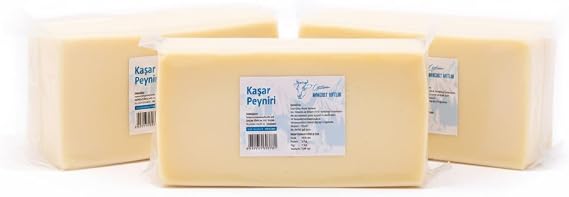 Niyazibey Ciftliği Doğal Taze Kaşar Peynir 3 KG Köy Sütünden Geleneksel Katkısız Koruyucusuz Yapım