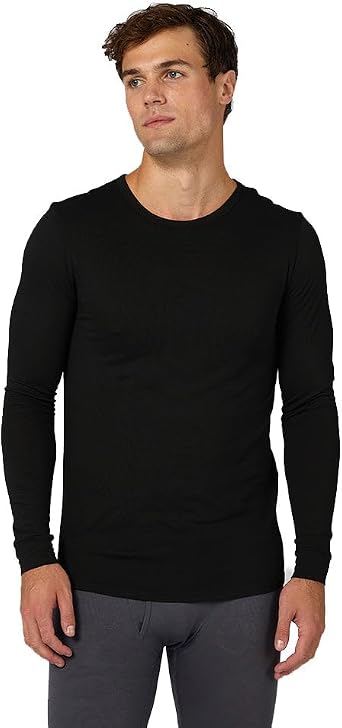32 Degrees Heat Mens Lightweight Baselayer Crew Top Thermal Long Sleeve Shirt for Cold Weather