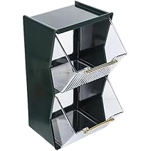 SHOWERORO Transparent Tea Bag Organizer Box with Stable Structure for Kitchen Counter Coffee Capsule Holder and Instant Tea Storage Rack Easy Access and Viewing Suitable for Home and Hotel Use
