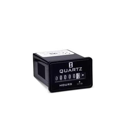 732-0002 1/4IN (6.4MM) SPADE TERMINALS., 10-80 VDC Input, 3.6MM 6-Digit Analog, Rectangular Flush Mount with Clip