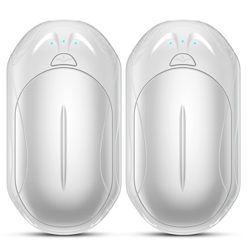 AI Hand Warmers Rechargeable 2 Pack, AI Smart Chips Electric Hand Warmers, 20Hrs Long Safe Heat, Portable Pocket Heater, Gifts for Christmas, Outdoor, Hunting, Golf, Camping Accessories