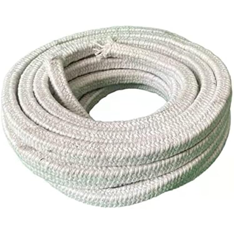 FANGHUOTC Ceramic Fiber Rope Gasket, Square Braided, High Temperature Seal for Stove Boiler Furnace Oven Kiln Door Seal Gasket Length 5M,Diameter 18 mm