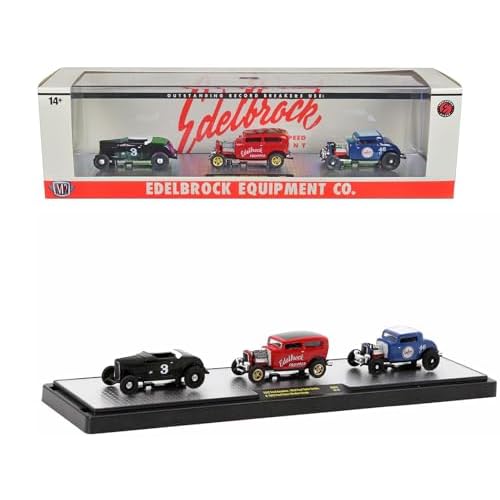 M2 Edelbrock Equipment Co. Set of 3 Pieces Limited Edition to 2750 Pieces Worldwide 164 Diecast Models Machines