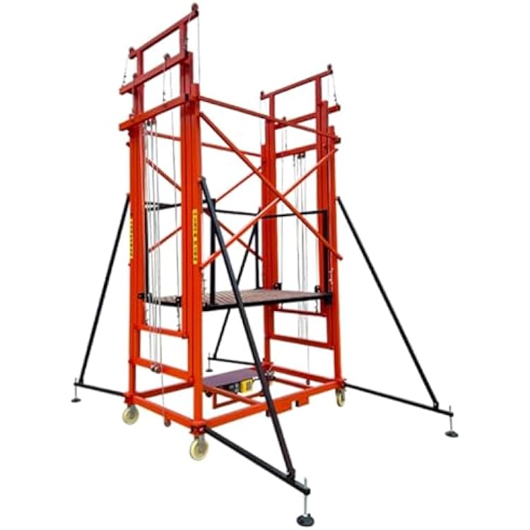 scaffolding tower Fully Automatic Electric Scaffolding Lifting Platform, Foldable Mobile Hydraulic Elevator Lift Table, Indoor and Outdoor Decoration Construction, with Remote Control and Casters
