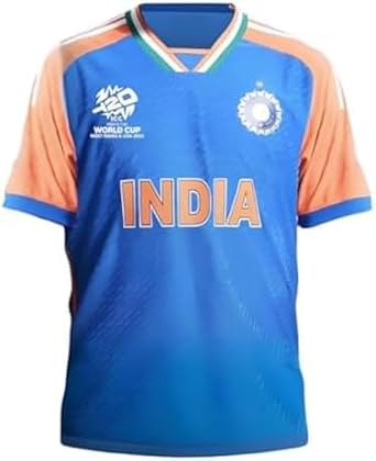 India Cricket Fan Jersey, 2024, Large, Blue