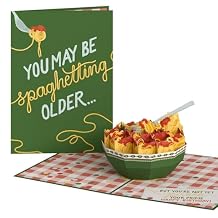 Lovepop Birthday Pop-Up Card for Her and Him - 3D Greeting Cards for Boys, Girls, Men, Women - You May Be Spaghetting Older... - 5" x 7" Card - Blank Notecard & Envelope Included