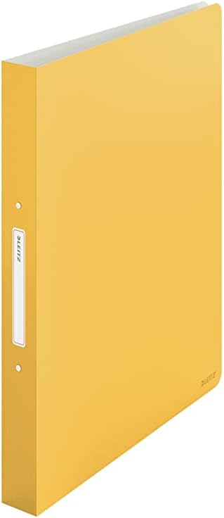 Leitz 2 Ring Binder, 190 Sheet Capacity, Cosy Range, 32 mm Spine, A4, Warm Yellow, 42380019