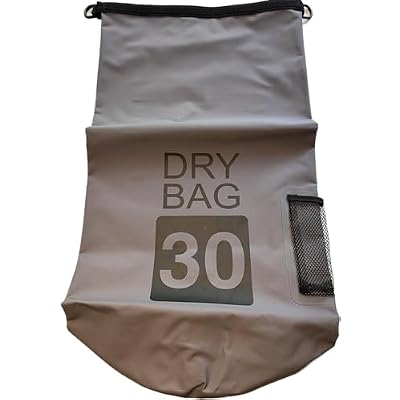 Waterproof Dry Bag for 20L 30L Roll Top Heavy Duty Dry Storage Bag Backpack,for Travel, Swimming, Boating, Kayaking, Camping, Rafting,Hiking, Beach, Fishing Grey, 30L