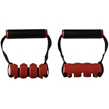 Lifeline Triple Cable Pocket Max Flex Handle with Triple Cable Pocket for Safe, Customizable Resistance, Black/Red, 3