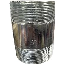 BMI 4 Inch x 6 Inch Galvanized Pipe Nipple, 150#, UL/FM, Male NPT Threaded Fittings, ASTM A53/A106, Sch. 40 ERW Welded Steel, Zinc-Coated for Outdoor & Industrial Use