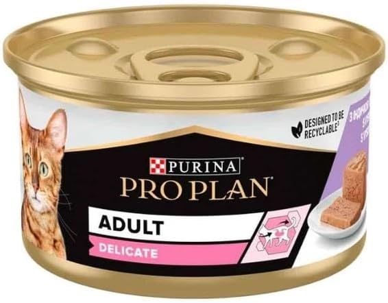Pro Plan Delicate Chopped Turkey Fresh Cat Food 85gr