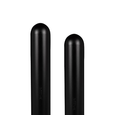 BollardGard 8" x 72" 2-Pack Round Top Bollard Cover- Innoplast (Black No Tape)