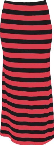 Striped Maxi Tube Skirt