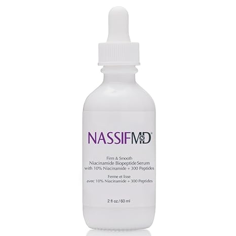 NassifMD Niacinamide Biopeptide Serum 10% Niacinamide Firm Brighten Even