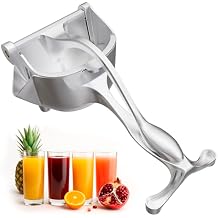 Manual Juicer Hand Press with Ergonomic Heavy Duty Handle - Pour Spout for Mess-Free Pouring, Aluminum Alloy Hand Juicer Squeezer | 0.6 L Capacity - Juice Press for Lemon, Orange, Lime, Grapefruit