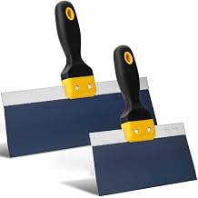 Bates- Taping Knife Set, 2 Pack, 8 & 12 Inch, Blue Steel Drywall Taping Knife