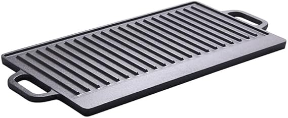 Cast Iron Griddle (13" X 7.8" X 0.8" inch)