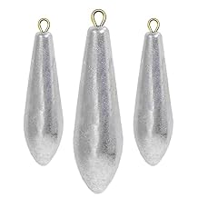 Atibin Drop Shot Fishing Weight Sinker Teardrop Saltwater Fishing Weights Lead Casting Egg Fishing Sinker Bass Streamlined Removable