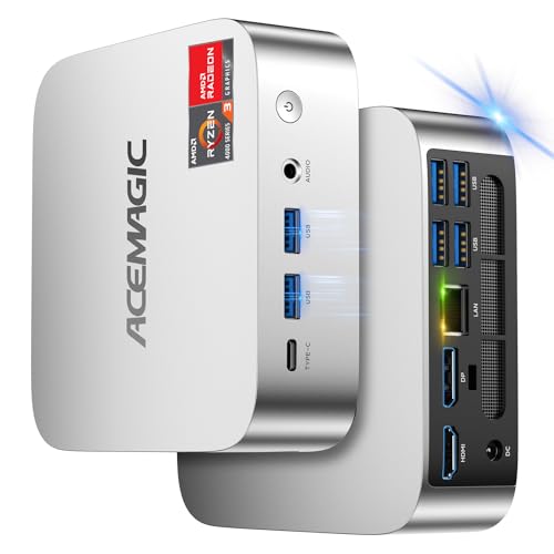 ACEMAGIC Mini PC 4300U -Beat 3500U3300UN150N95, 16GB DDR4 256GB SSD Mini Computers, 28W MAX Small Desktop 4K Triple DisplayWiFiVESA for Home Office Business Education, Preinstalled WIN11 Pro