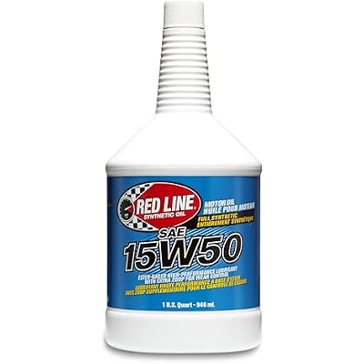 Red Line 11504 SAE 15W50 Fully Synthetic Motor Oil - 1 Quart 12 Pack