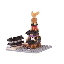 Kawada NanoBlock - NBH-107 - Japanese Festival Car - Edo Float Micro Block Sights to See Puzzle (260 Piece)
