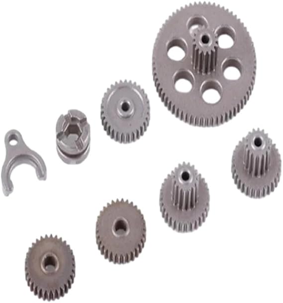 RC Crawler Gear Set 1/24 Scale Steel Replacement Gears Compatible with FMS Model Parts