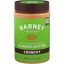 Barney Butter Almond Butter, Crunchy, 16 Ounce Jars (Pack of 3)
